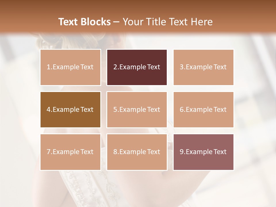 Hands Of A Person Dressing A Bride On Her Wedding Day. PowerPoint Template