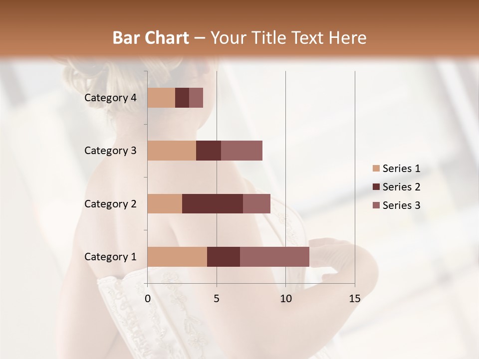 Hands Of A Person Dressing A Bride On Her Wedding Day. PowerPoint Template