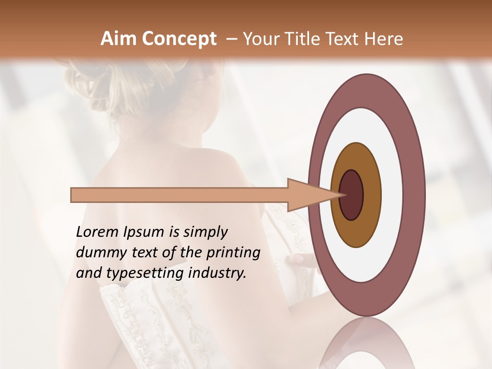 Hands Of A Person Dressing A Bride On Her Wedding Day. PowerPoint Template