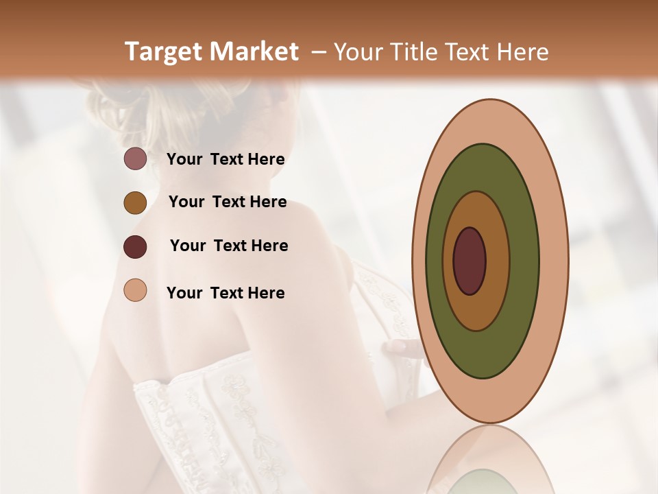 Hands Of A Person Dressing A Bride On Her Wedding Day. PowerPoint Template