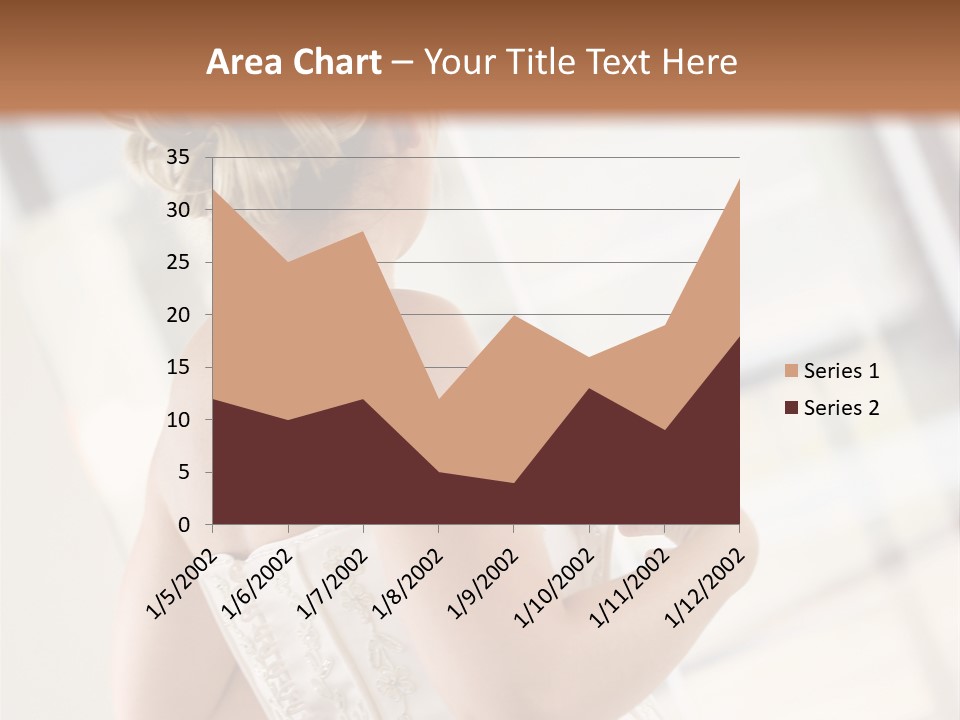 Hands Of A Person Dressing A Bride On Her Wedding Day. PowerPoint Template