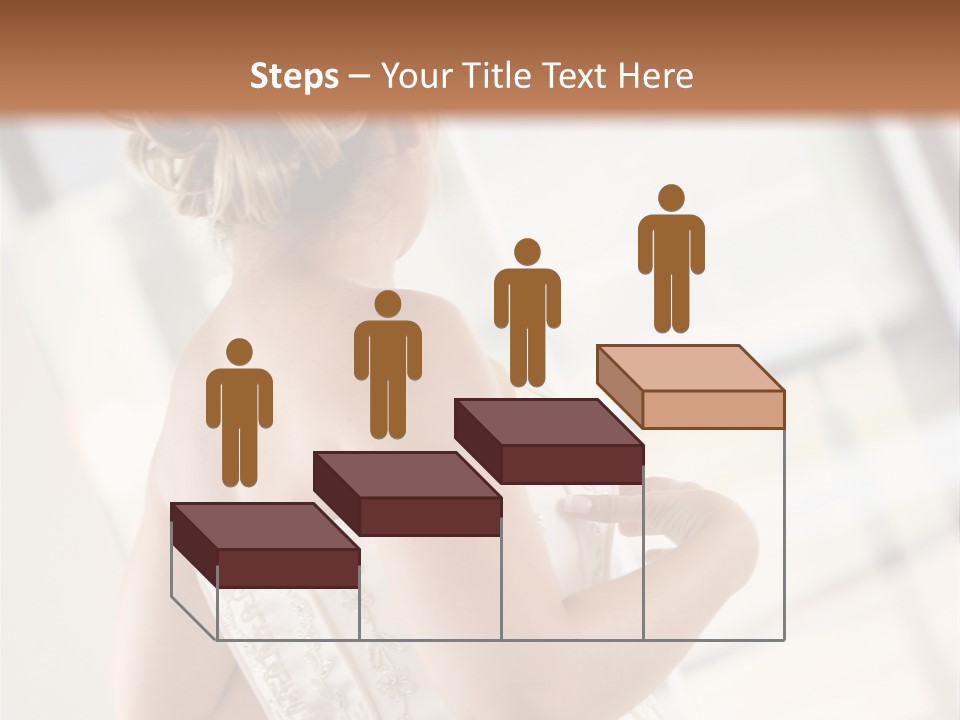Hands Of A Person Dressing A Bride On Her Wedding Day. PowerPoint Template