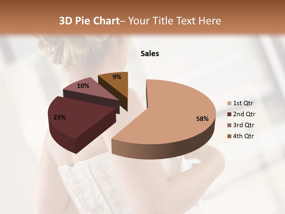 Hands Of A Person Dressing A Bride On Her Wedding Day. PowerPoint Template