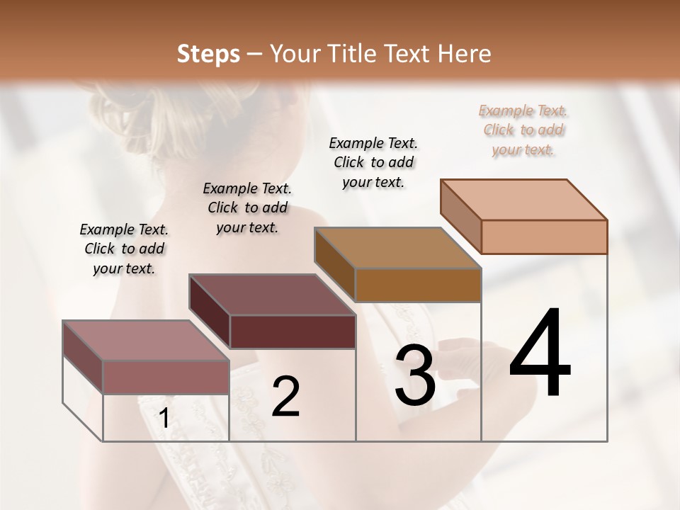 Hands Of A Person Dressing A Bride On Her Wedding Day. PowerPoint Template