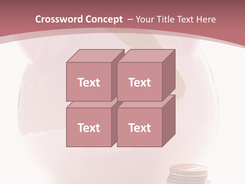Piggy Bank With Band-Aid. Symbolizes Health-Care Costs PowerPoint Template