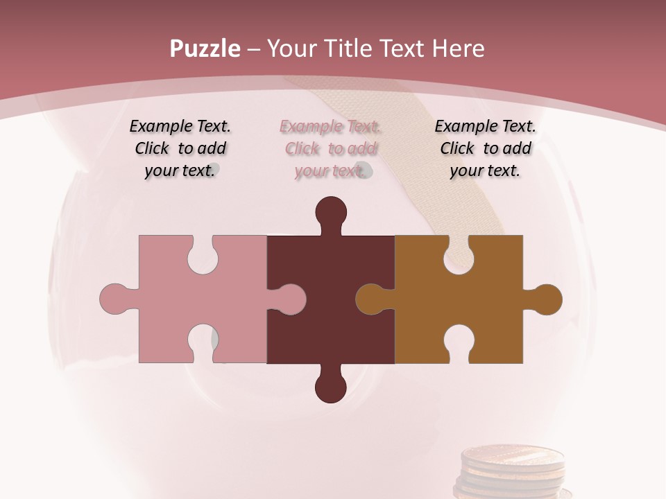 Piggy Bank With Band-Aid. Symbolizes Health-Care Costs PowerPoint Template