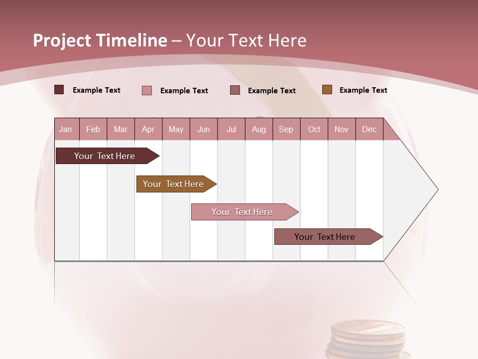 Piggy Bank With Band-Aid. Symbolizes Health-Care Costs PowerPoint Template