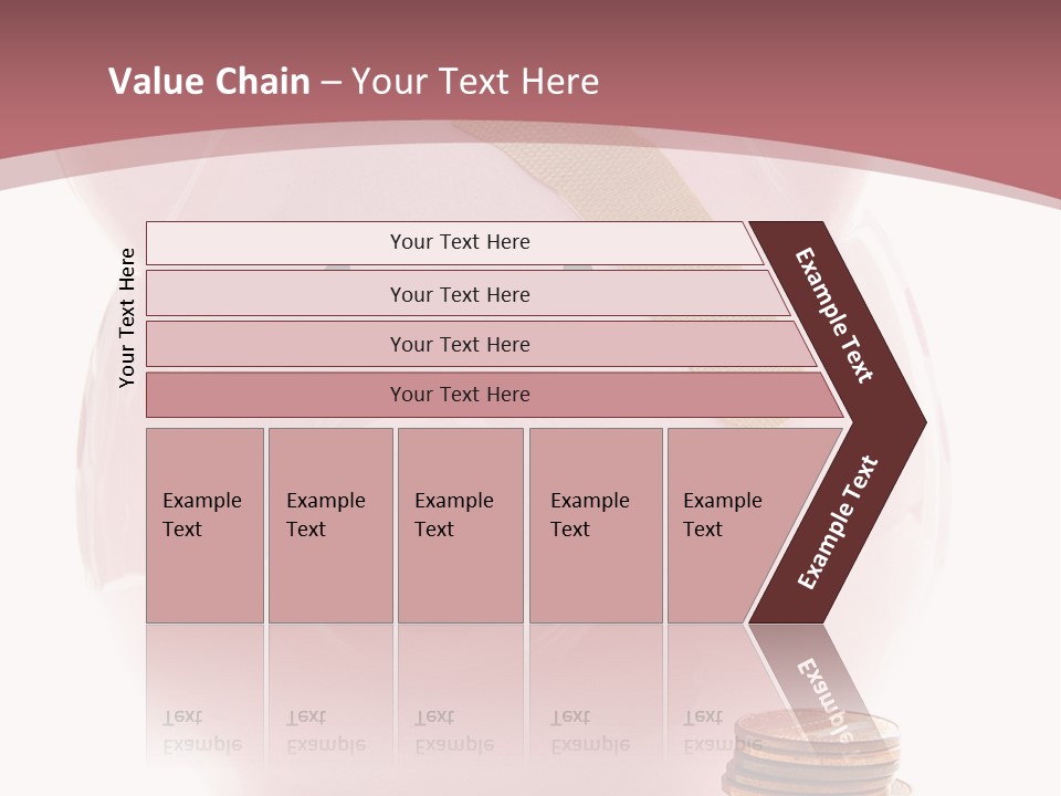 Piggy Bank With Band-Aid. Symbolizes Health-Care Costs PowerPoint Template
