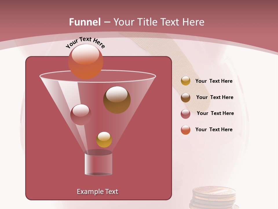 Piggy Bank With Band-Aid. Symbolizes Health-Care Costs PowerPoint Template