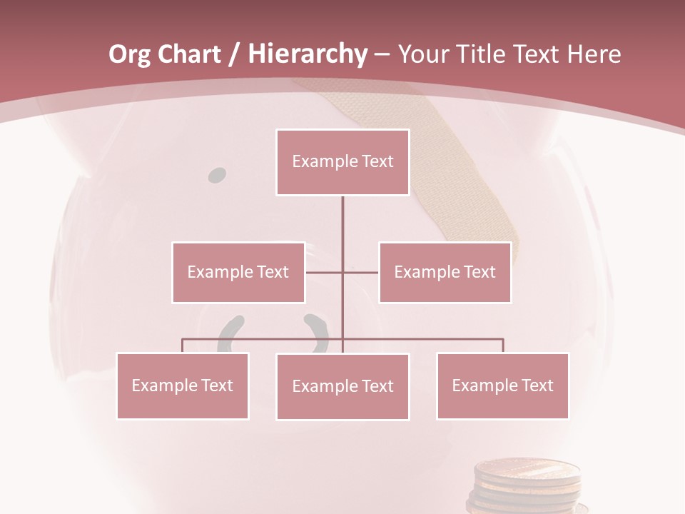 Piggy Bank With Band-Aid. Symbolizes Health-Care Costs PowerPoint Template
