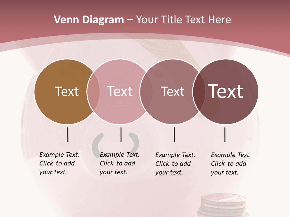Piggy Bank With Band-Aid. Symbolizes Health-Care Costs PowerPoint Template