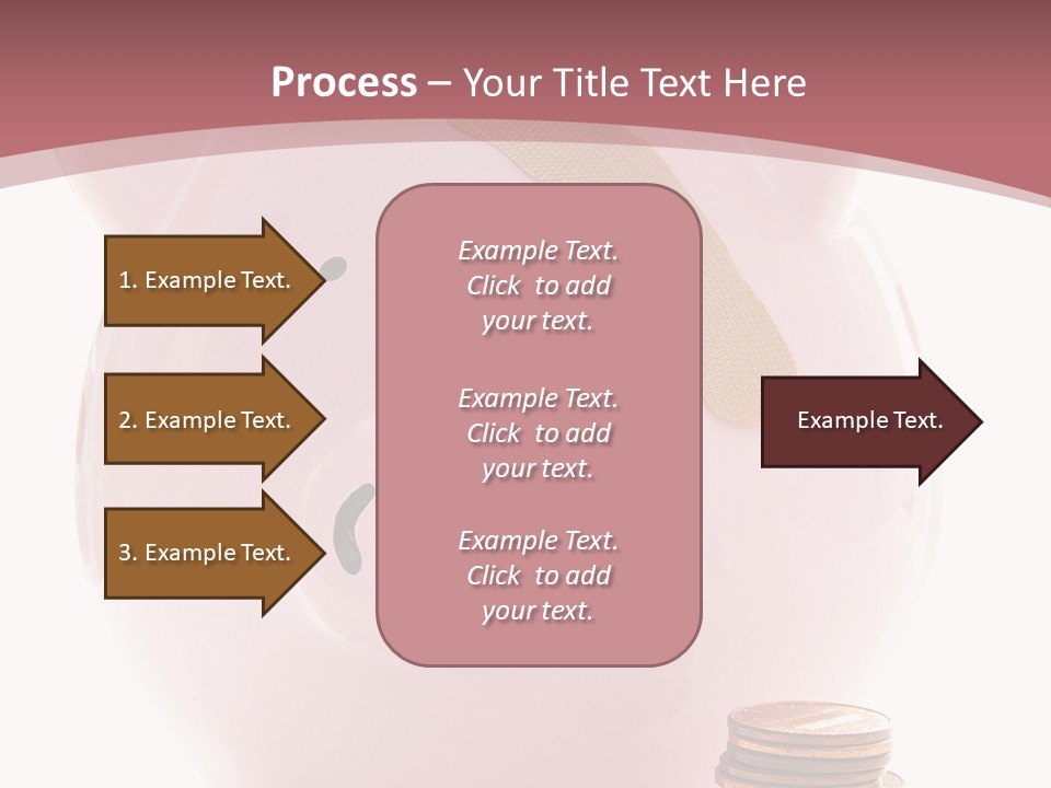Piggy Bank With Band-Aid. Symbolizes Health-Care Costs PowerPoint Template