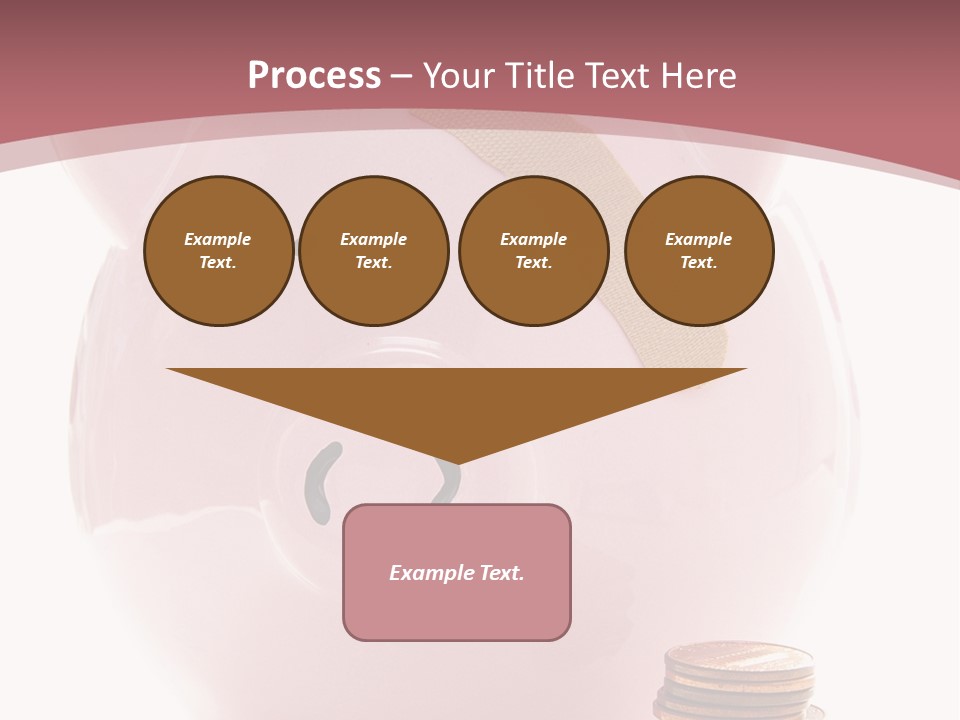 Piggy Bank With Band-Aid. Symbolizes Health-Care Costs PowerPoint Template