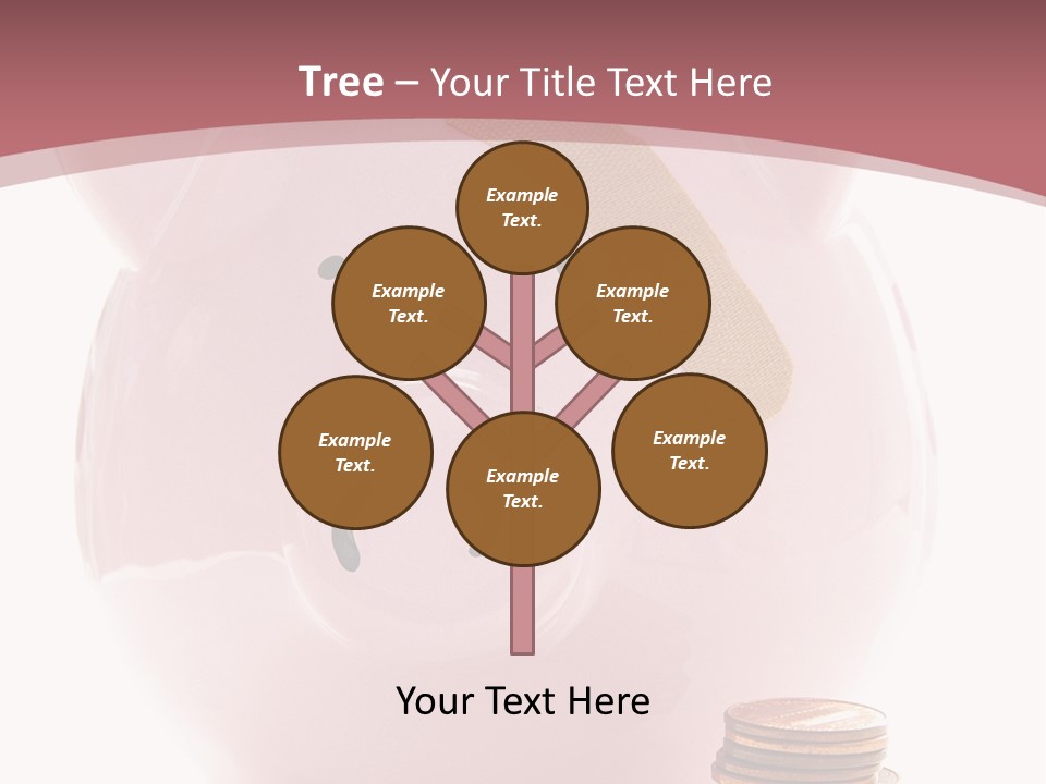 Piggy Bank With Band-Aid. Symbolizes Health-Care Costs PowerPoint Template