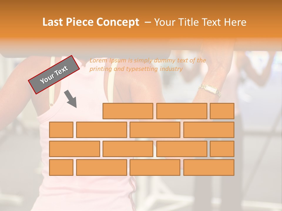 A Woman Holding Several Colorful Shopping Bags PowerPoint Template