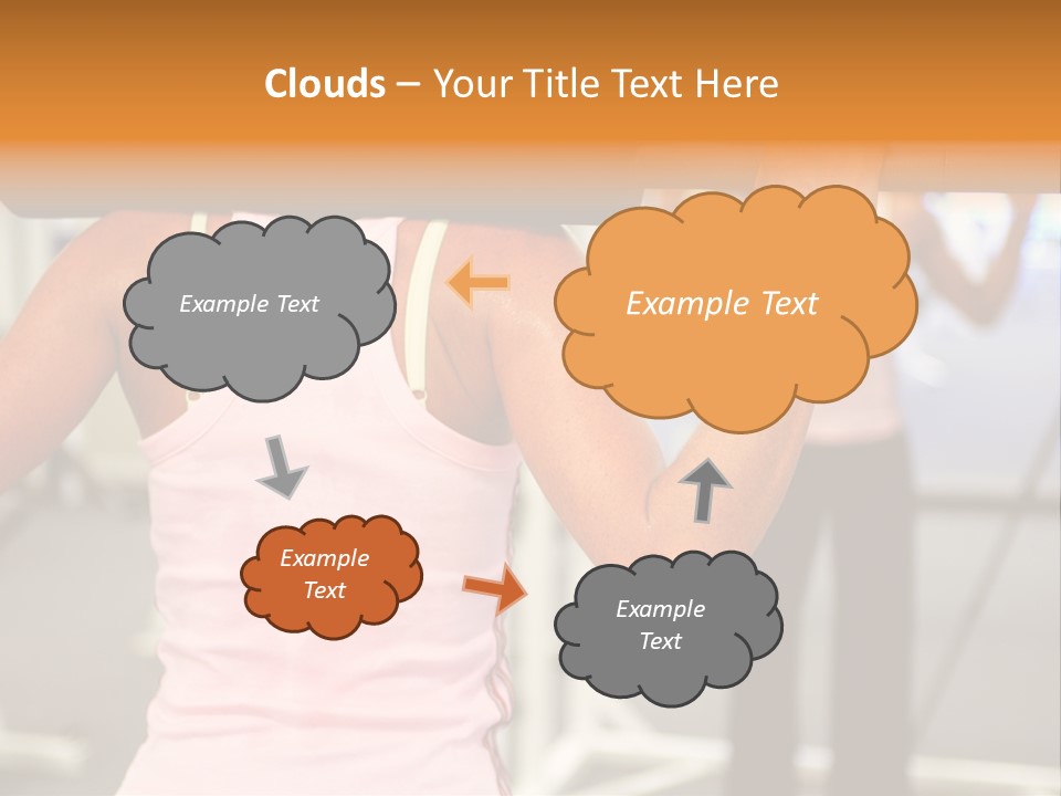 A Woman Holding Several Colorful Shopping Bags PowerPoint Template