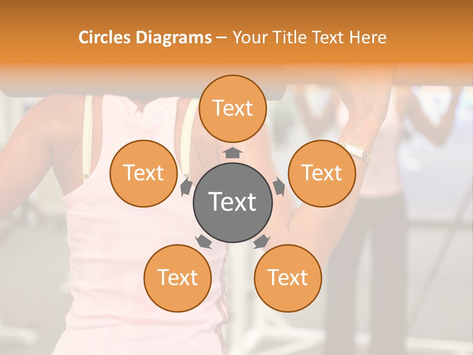 A Woman Holding Several Colorful Shopping Bags PowerPoint Template