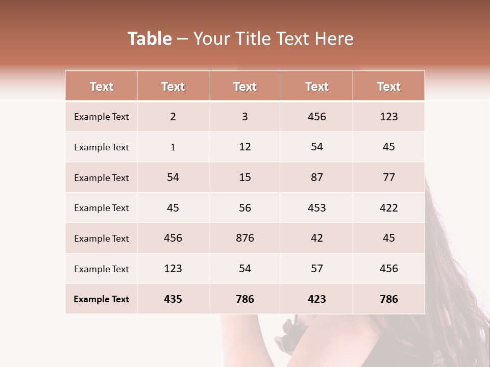 A Young Girl Coughing, Against White Background With Copy Space. PowerPoint Template