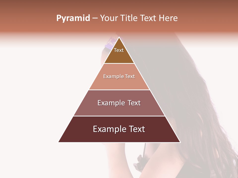 A Young Girl Coughing, Against White Background With Copy Space. PowerPoint Template