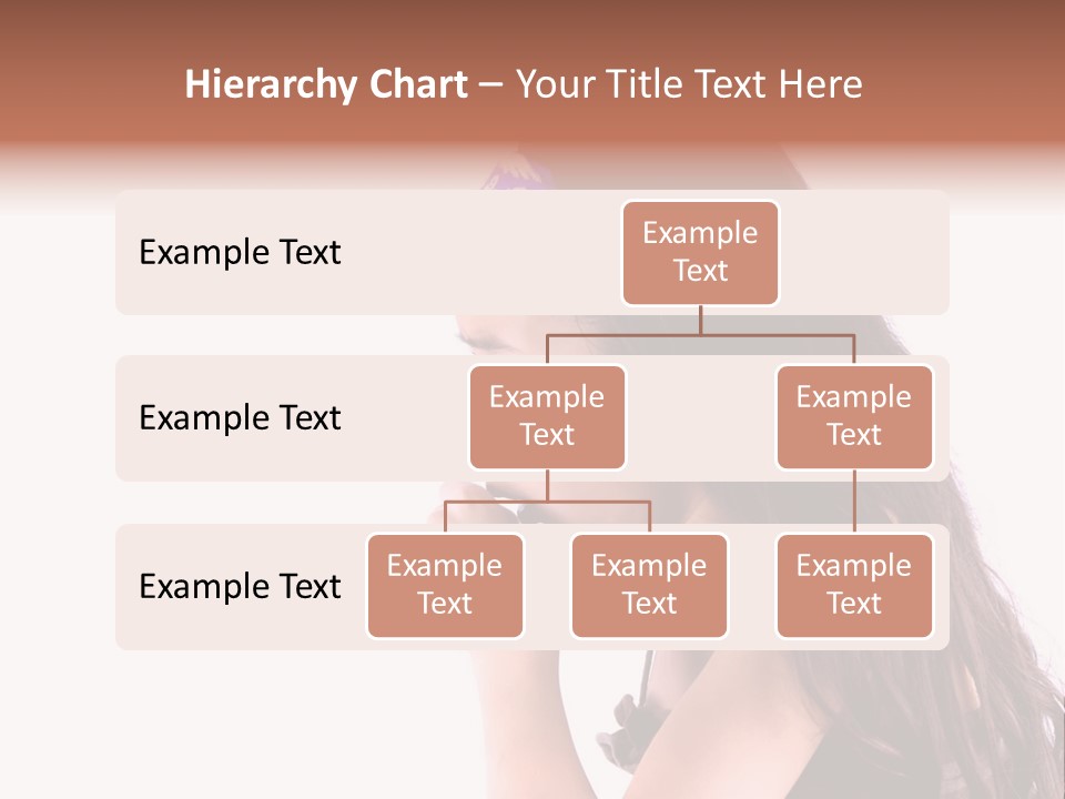 A Young Girl Coughing, Against White Background With Copy Space. PowerPoint Template