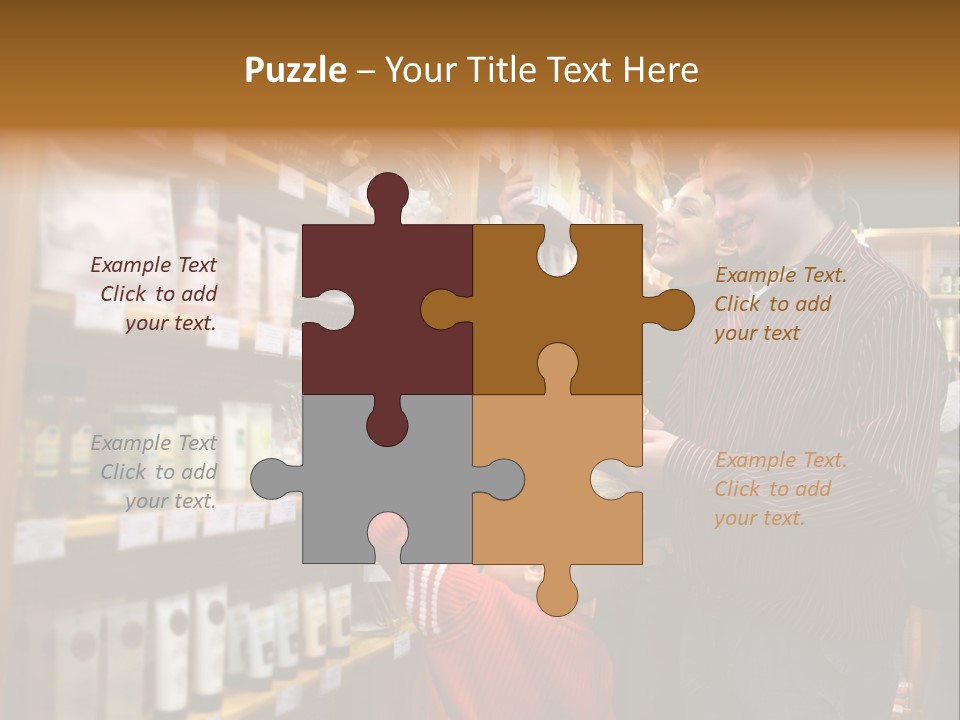 Family In Healthcare Shop PowerPoint Template