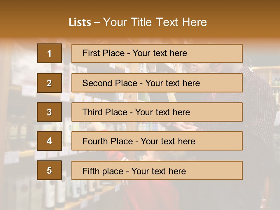 Family In Healthcare Shop PowerPoint Template