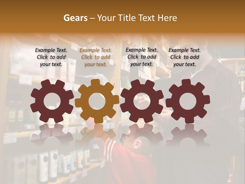 Family In Healthcare Shop PowerPoint Template