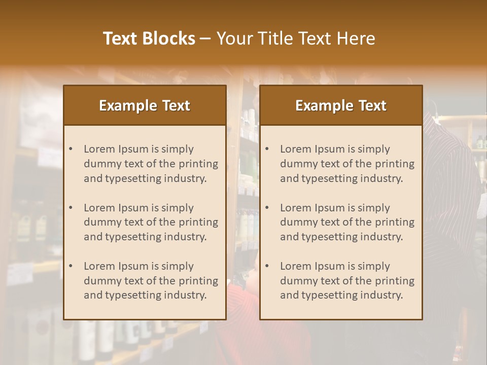 Family In Healthcare Shop PowerPoint Template