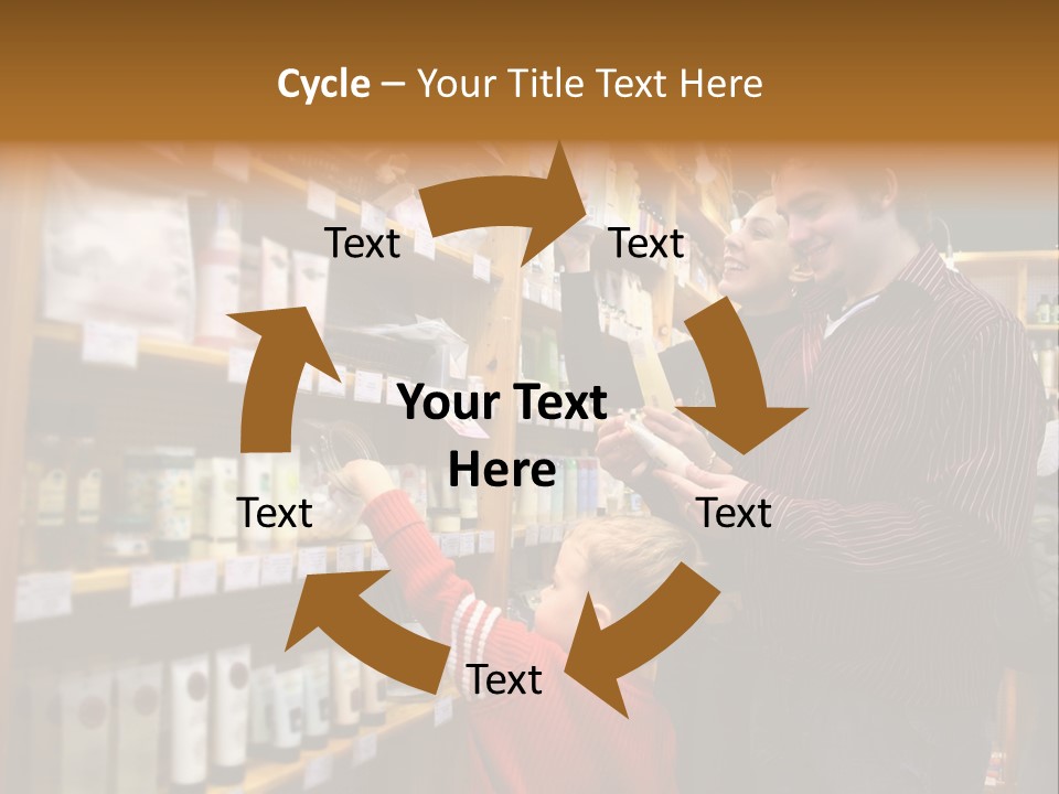 Family In Healthcare Shop PowerPoint Template