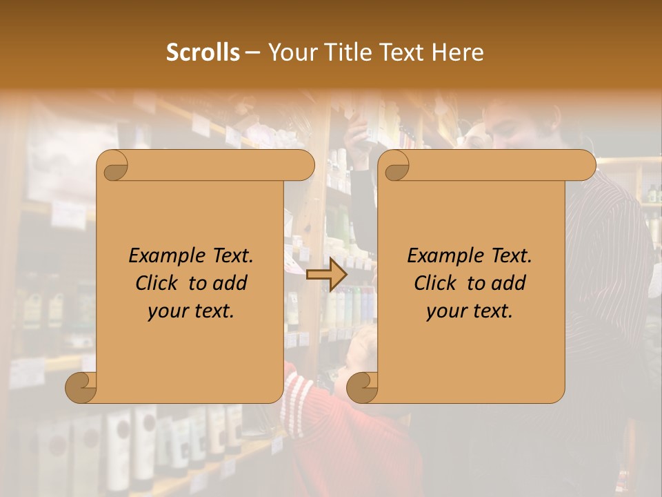 Family In Healthcare Shop PowerPoint Template