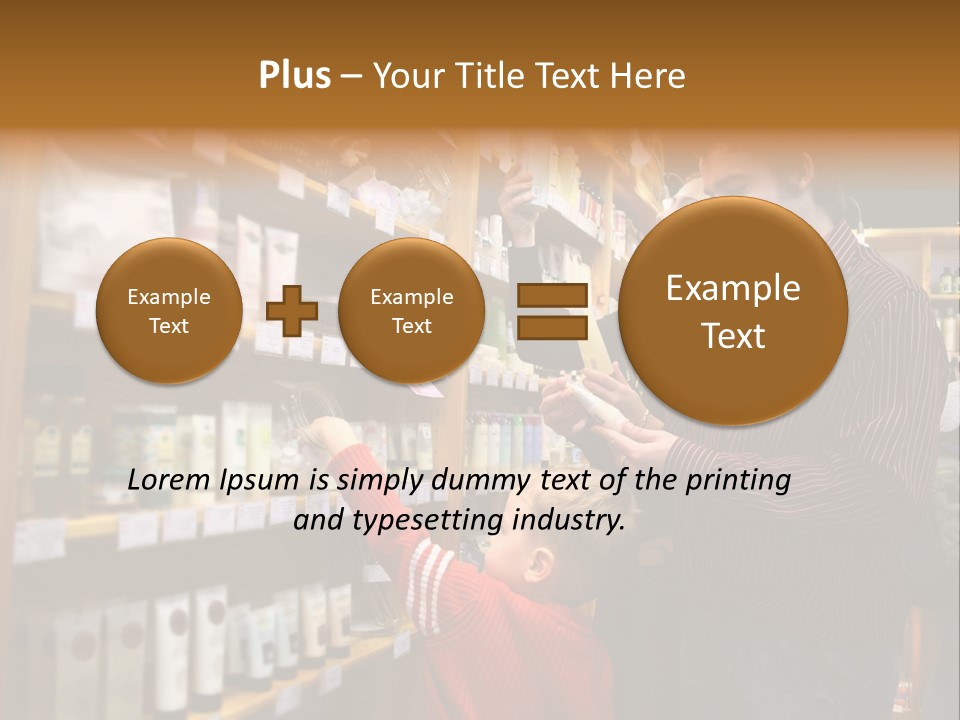 Family In Healthcare Shop PowerPoint Template