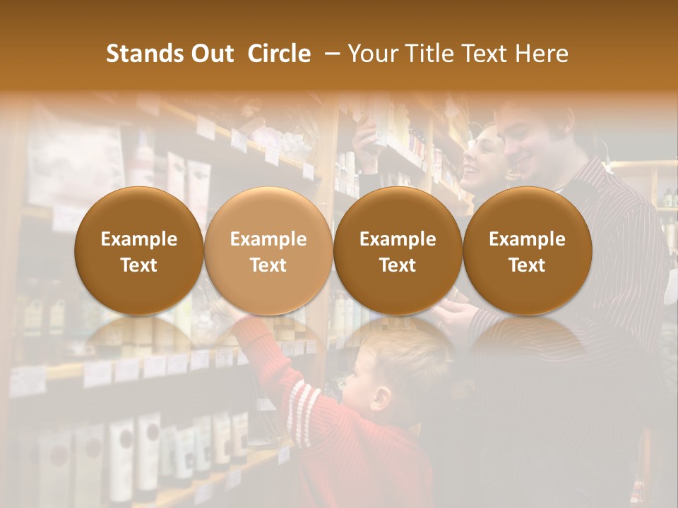 Family In Healthcare Shop PowerPoint Template