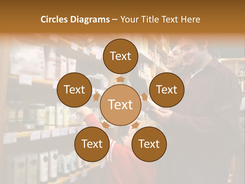 Family In Healthcare Shop PowerPoint Template