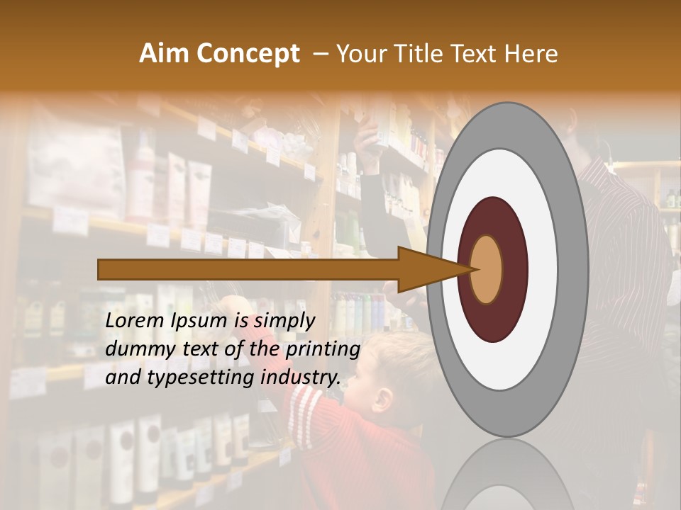 Family In Healthcare Shop PowerPoint Template