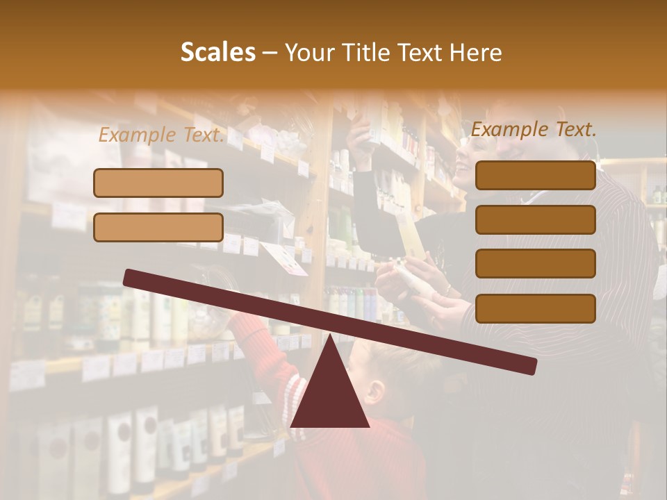 Family In Healthcare Shop PowerPoint Template