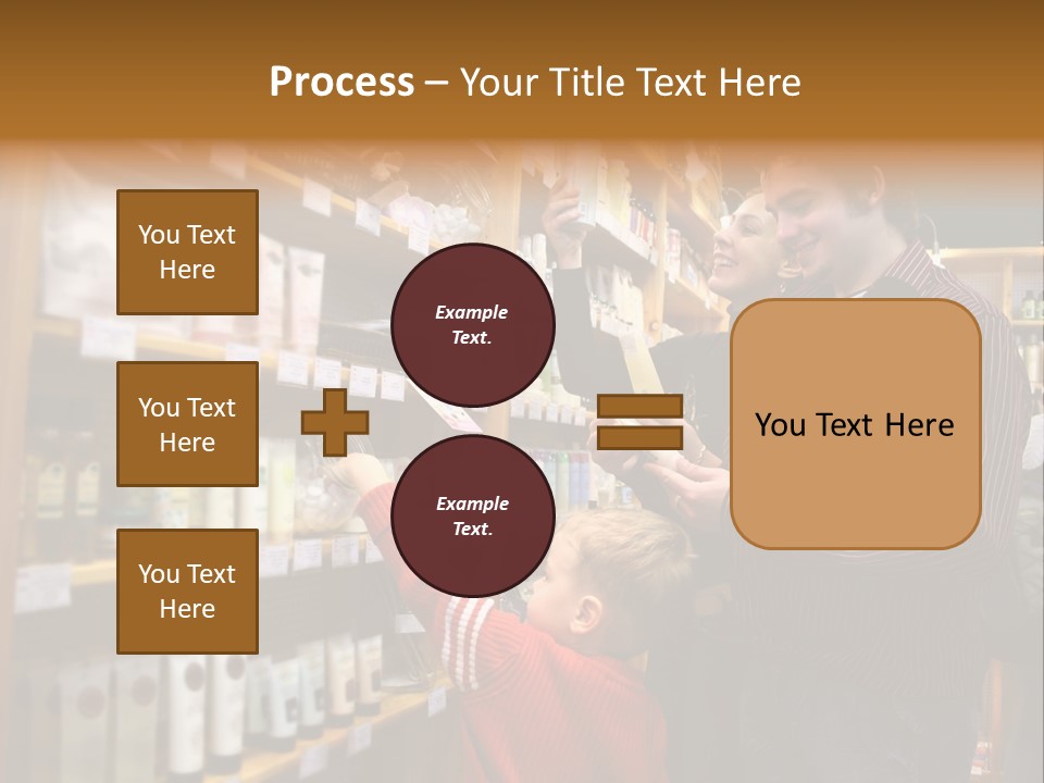 Family In Healthcare Shop PowerPoint Template