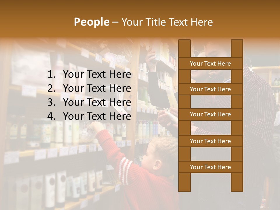 Family In Healthcare Shop PowerPoint Template