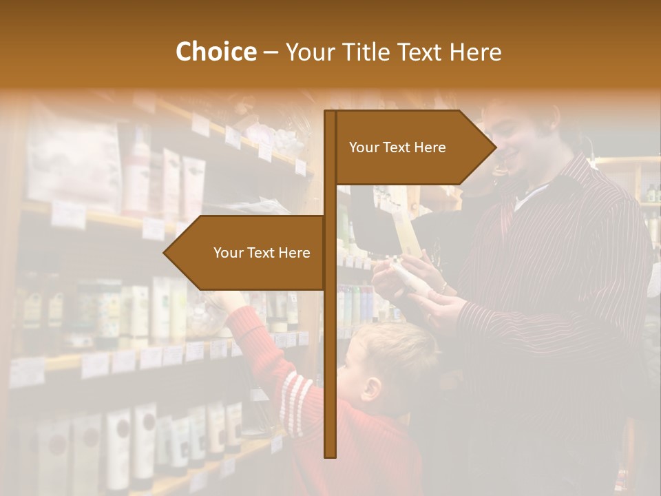 Family In Healthcare Shop PowerPoint Template