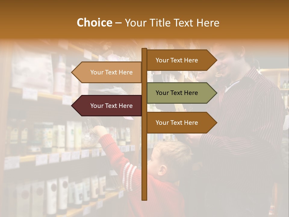 Family In Healthcare Shop PowerPoint Template