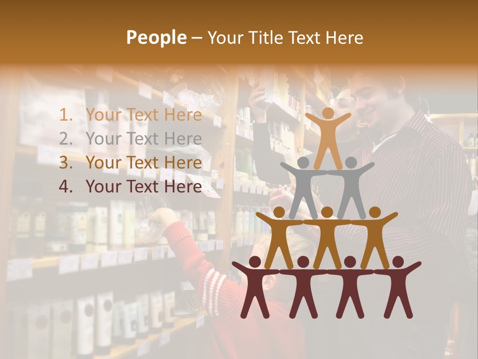 Family In Healthcare Shop PowerPoint Template