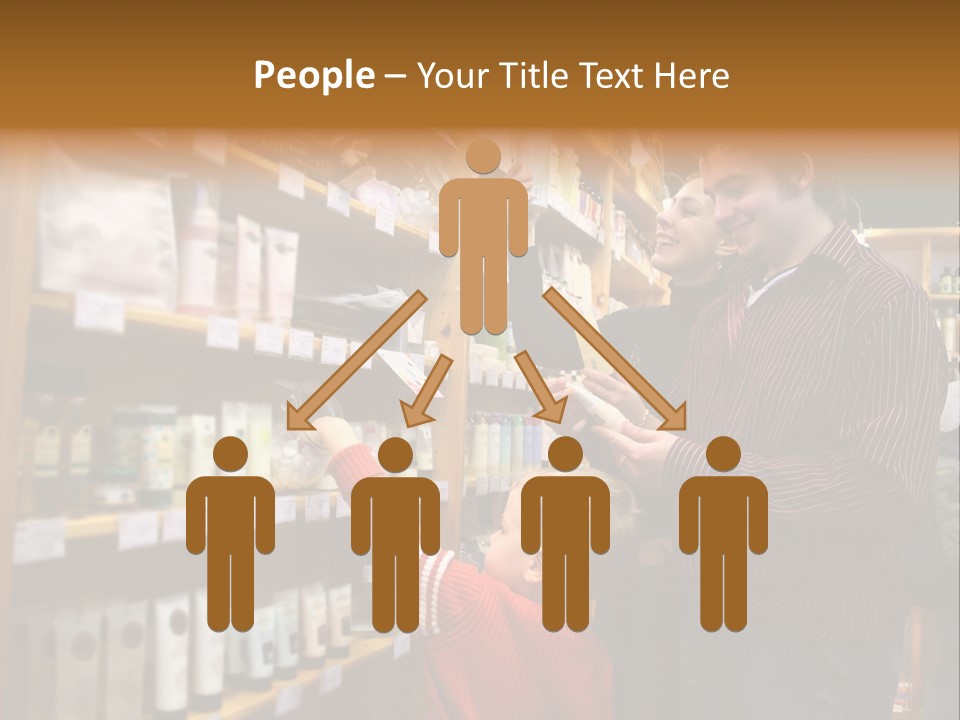 Family In Healthcare Shop PowerPoint Template