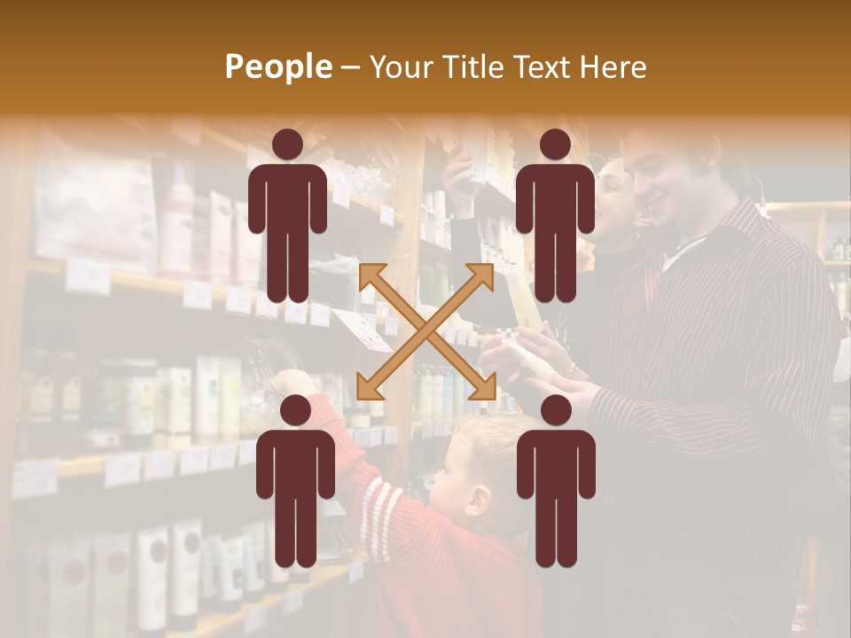 Family In Healthcare Shop PowerPoint Template