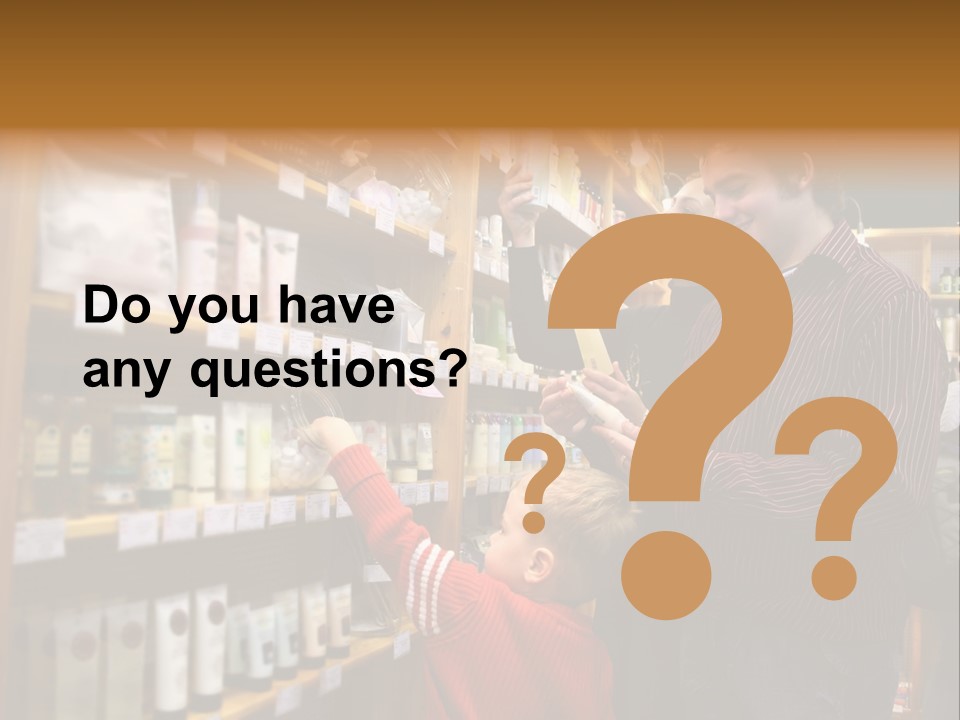 Family In Healthcare Shop PowerPoint Template