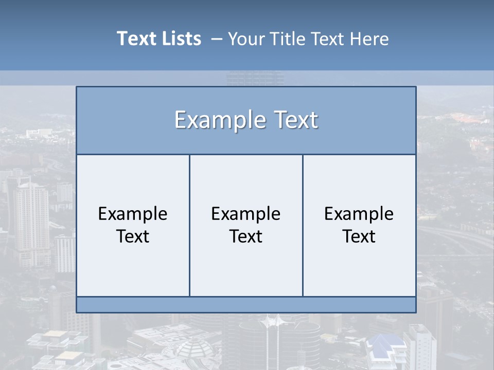 Aerial View Of The Landscape Around The Petronas Twin Towers In Kuala Lumpur, Malaysia. PowerPoint Template