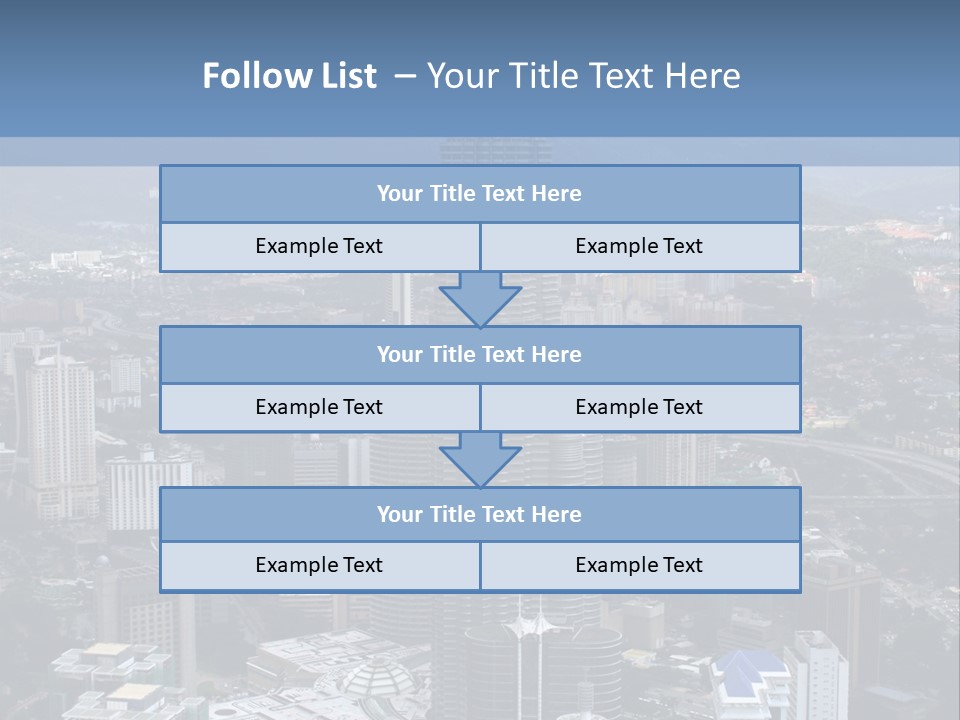 Aerial View Of The Landscape Around The Petronas Twin Towers In Kuala Lumpur, Malaysia. PowerPoint Template