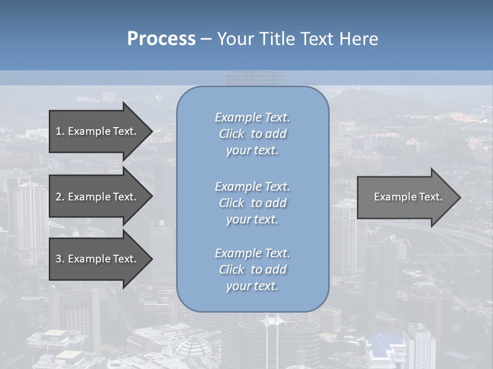 Aerial View Of The Landscape Around The Petronas Twin Towers In Kuala Lumpur, Malaysia. PowerPoint Template