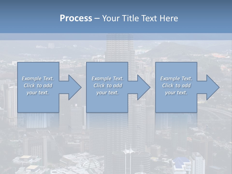 Aerial View Of The Landscape Around The Petronas Twin Towers In Kuala Lumpur, Malaysia. PowerPoint Template