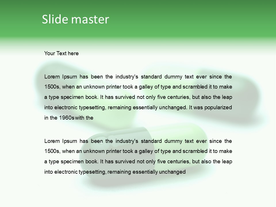Green Capsule 1 PowerPoint Template