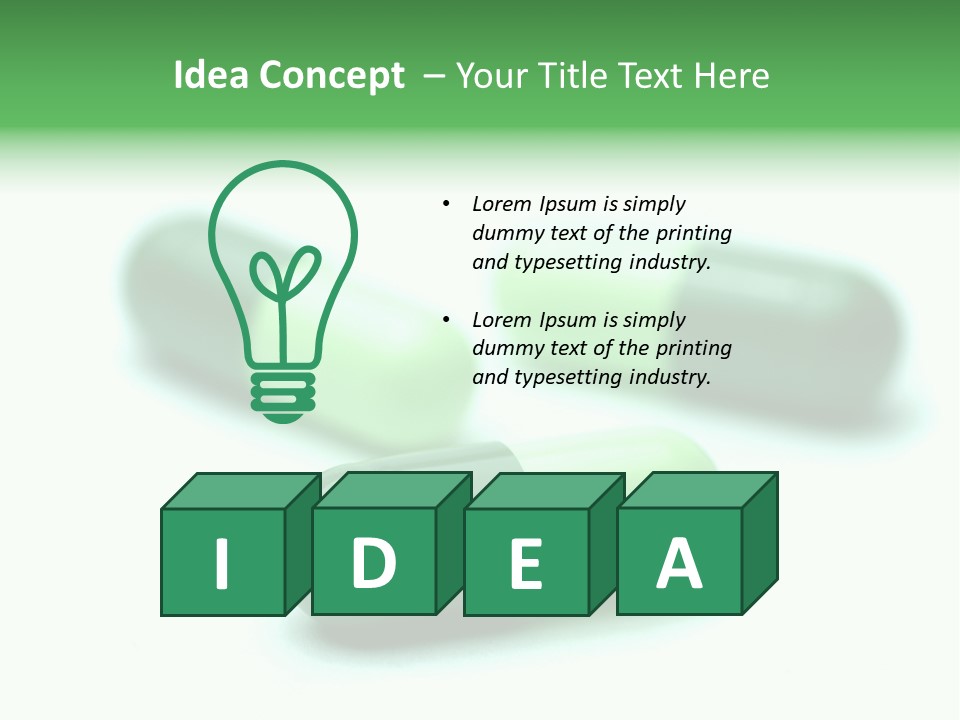 Green Capsule 1 PowerPoint Template
