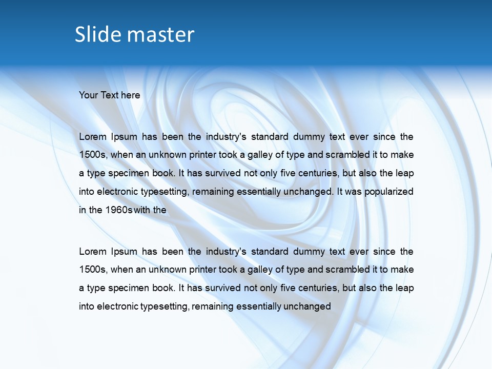 Abstract Blue Futuristic Background Texture PowerPoint Template